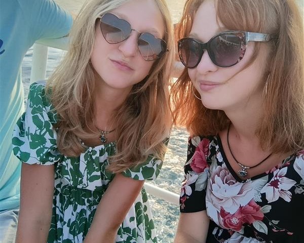 Bild mit meiner Schwester